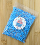 Blue Stars Mixed Cake Sprinkles