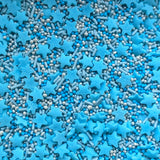 Blue Stars Mixed Cake Sprinkles